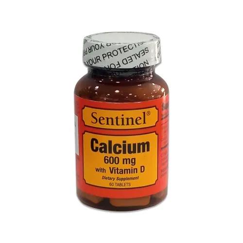 Sentinel Calcium 600 Mg Plus Vitamin D Tab 60S