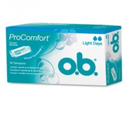 Ob Tampons Procomfort Light Days 16 Pieces