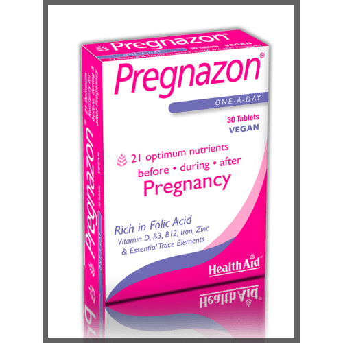 Health Aid Pregnazon 30 Tablets 