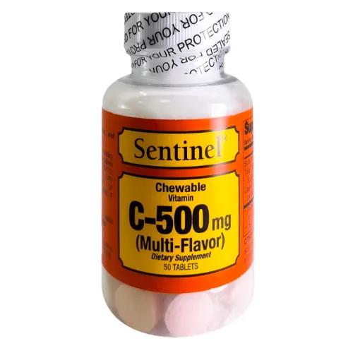 Sentinel C 500 Mg Multi Flavor Chewable Tab 50S