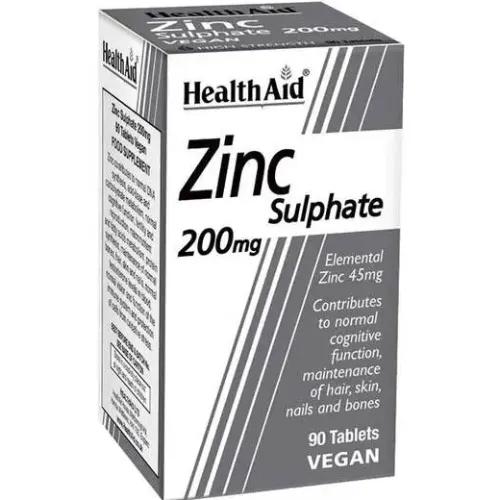 Health Aid Zinc Sulphate 200Mg Tab 90S