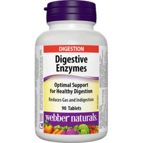 Webbers Naturals Digestive Enzymes Tab 90S