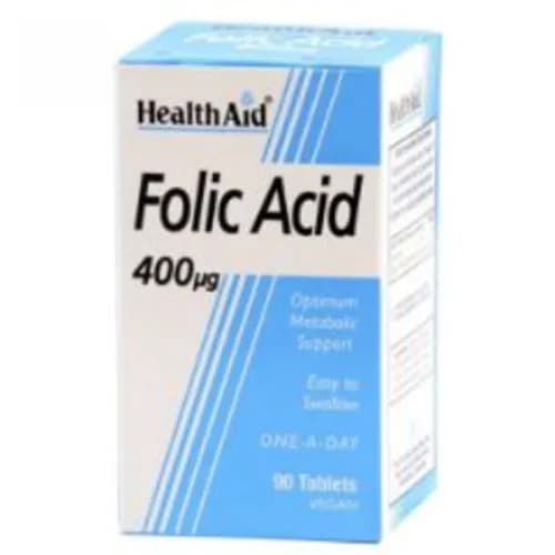 Health Aid Folic Acid 400 Mcg 90S