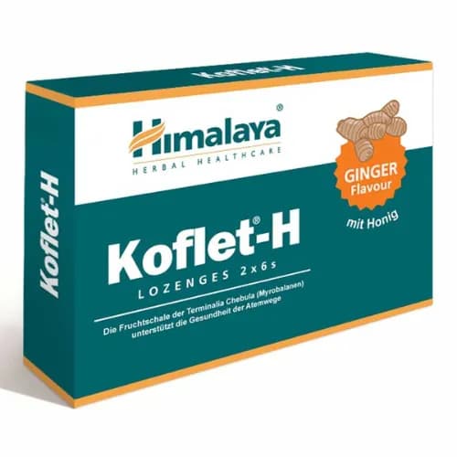 Himalaya Koflet-H Lozenges Ginger 12 Pieces