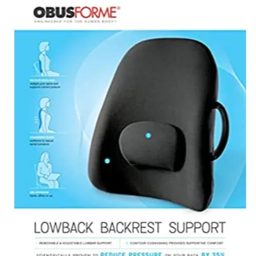 Obusforme Lowback Backrest Support Black