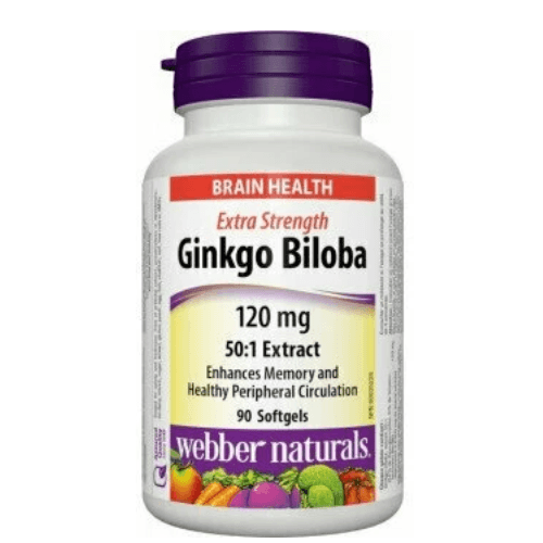 Webber Naturals Ginkgo Biloba 120 Mg Cap 90 Pieces