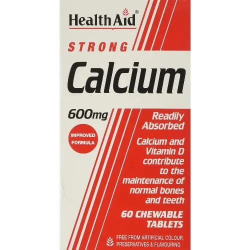 Health Aid Calcium 600Mg 60 Tablets 