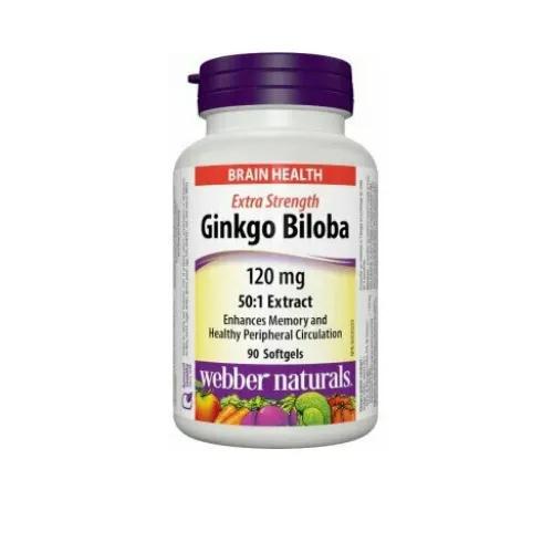 Webber Naturals Ginkgo Biloba 120 Mg Cap 90 Pieces