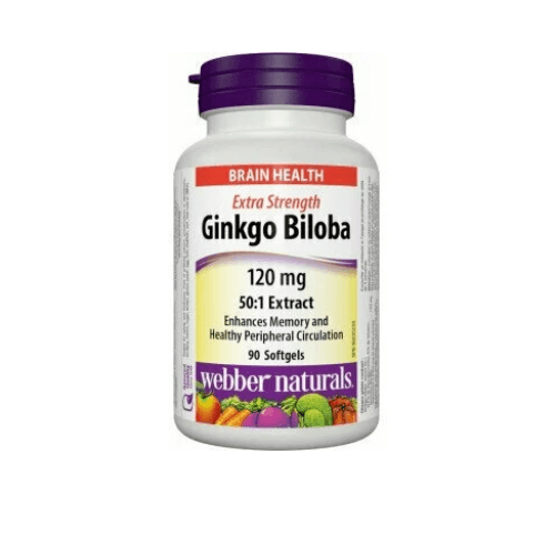 Webber Naturals Ginkgo Biloba 120 Mg Cap 90 Pieces