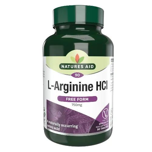 Natures Aid L-Arginine Hcl 750Mg 90S