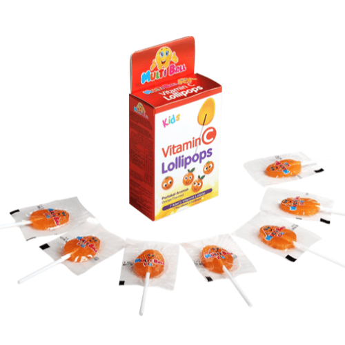 Multiball Kids Vitamin C Lollipops 7S 