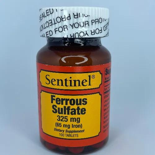 Sentinel Ferrous Sulfate 325 Mg Tab 100S