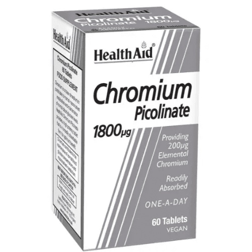 Health Aid Chromium 60 Tablets 