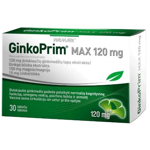 Walmark Ginkoprim Max Tab 30 Pieces