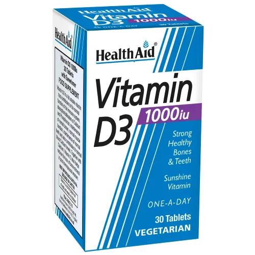 Health Aid Vitamin D3 1000 Iu Tab 30S 