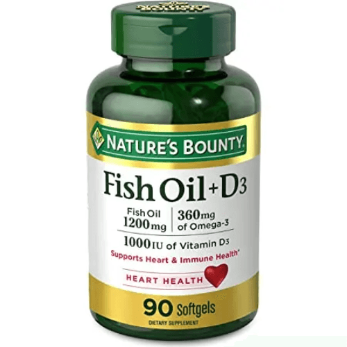 Nature'S Bounty Fish Oil 1200 Mg Plus Vitamin D1000 Iu 90S