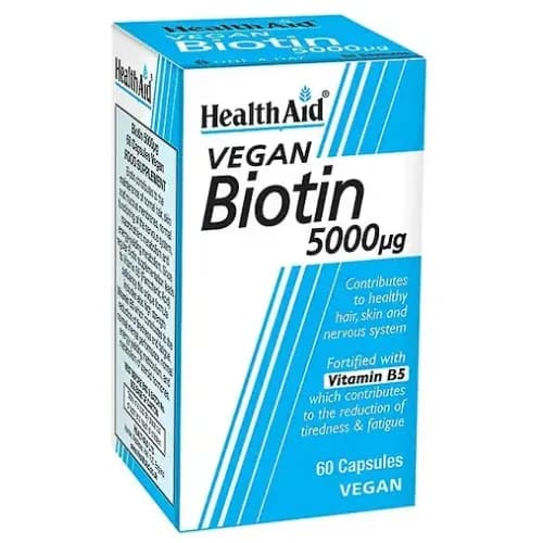 Health Aid Biotin 5000 Mcg 60 Capsules 