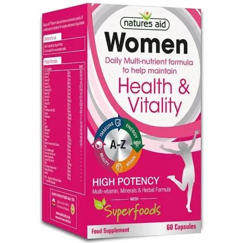 Natures Aid Women Multi Vitamin Caps 60S