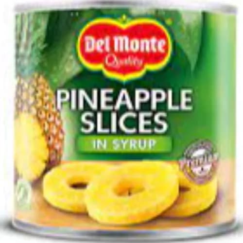 Del Monte Sliced Pineapple In Syrup 840 Gr