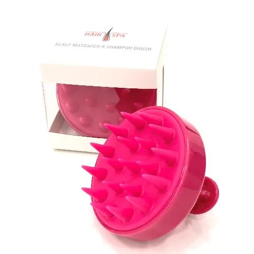 Head Scalp Brush Rose Red