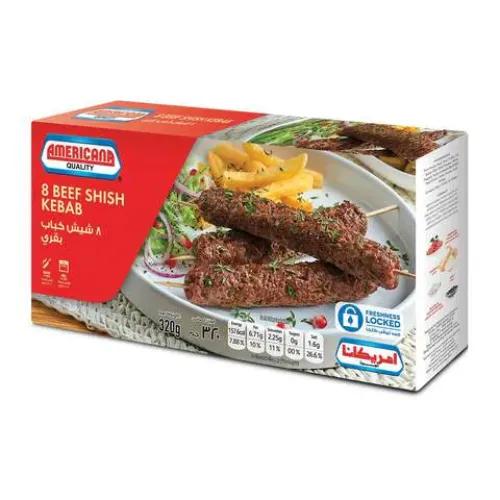 Americana Beef Shish Kabab (8 Pieces) 320 Gr