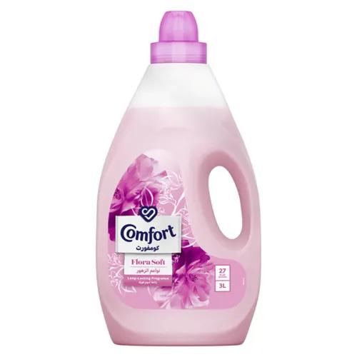 Comfort Liquid Fabric Softener Flora Soft Scent 3 L