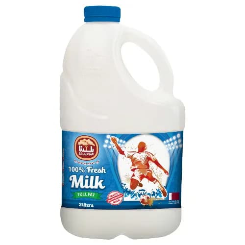 Baladna Fresh Full Fat Pasteurized Milk 2 L