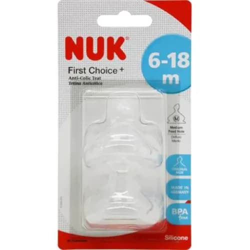 Nuk Fc Plus Teat Silicone S2 M 2/Blc 10721265