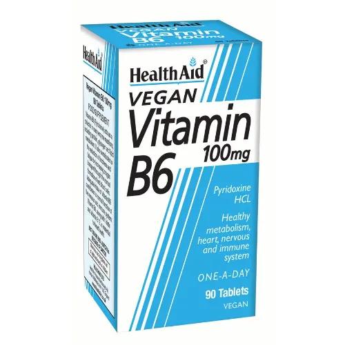 Health Aid Vitamin B6 100Mg Tablets 90'S