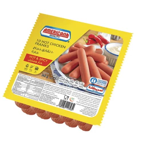 Americana 10chicken Franks 340gm