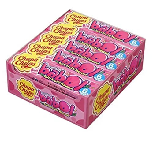 Chupa Chups Mega Big Babol Soft Bubble Gum Fun Berries Flavor 6 Per Pack