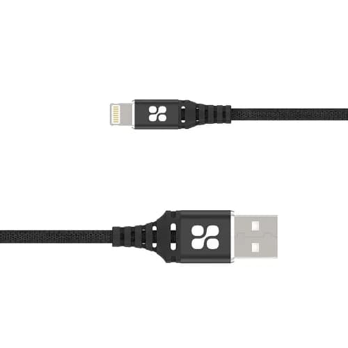 Promate Apple Mfi USB-A 3.0 To Lightning Cable , Ultra Thin Connector , 1.2m Black