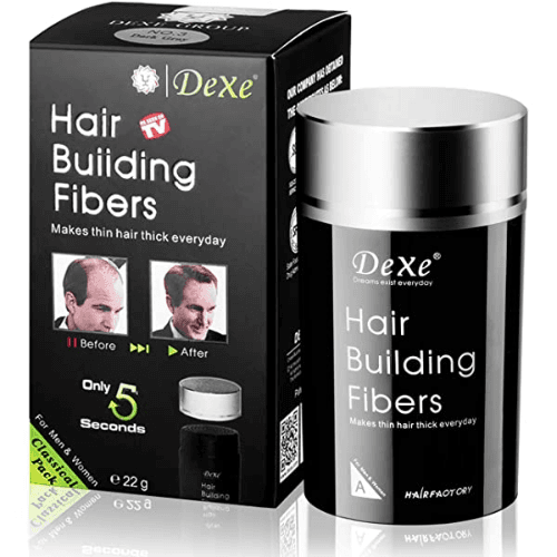 Dexe Hair Building Fiber-Dark Brown 22G+100Ml