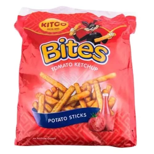 Kitco Bites Tomato Ketchup Potato Sticks Artificial Colors Free 24 X 16G