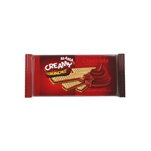 Mama Creamy Crunch Wafer Biscuits Filled With Chocolate Cream Vegetarian 120G