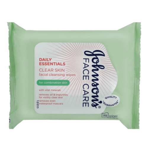 J&J For Normal To Combination Skin Wipes 25`S