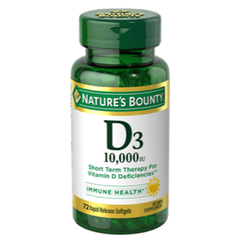 Nature's Bounty D3-10,000 IU Softgels 72's