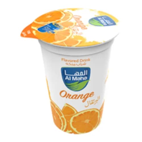 Al Maha Cup Drink Orange 180Ml