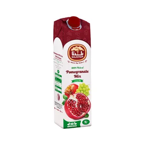 Baladna Pomegranate Mix Juice - Sugar Free 1 L