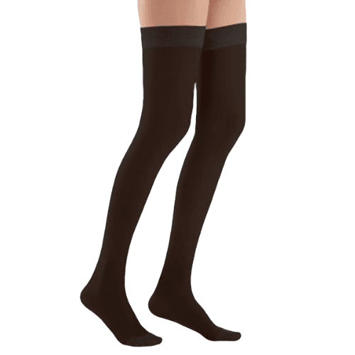 Luxor Hostess Stockings Thigh High Closed Toe Black Color 18-21Mmhg-Xl