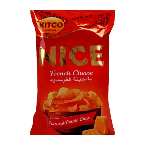 Kitco Nice French Cheese Potato Chips Artificial Colors Free 20 X 16G