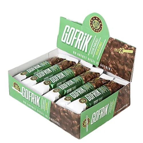 Gofrik Crispy Milk Chocolate Wafers With Pistachio 24 X 33G