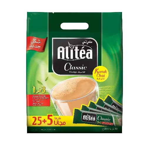 Alitea Classic 3In1 Karak Chai Tea Sachets With Creamer & Sugar 30 X 20 Gr