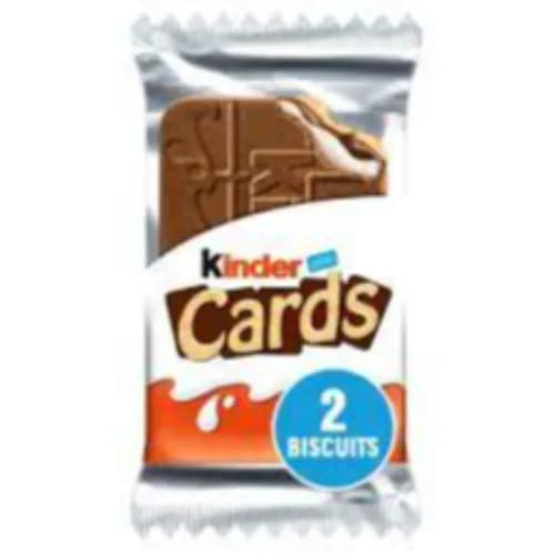 Kinder Cards Cocoa Wafers 2 Pieces 25.6G