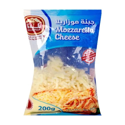 Baladna Shredded Mozzarella Cheese 200 Gr