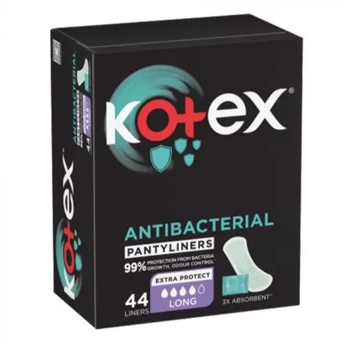 Kotex Antibacterial Extra Protect Long Pantyliners 44 Per Pack