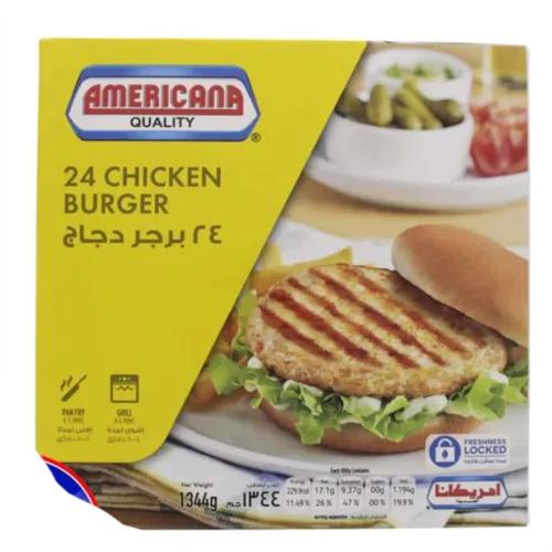 Americana Frozen Chicken Burger (24 Pieces) 1344 Gr