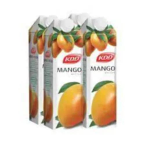 Kdd Mango Nectar - Preservative Free, Color Free, Flavoring Free 4 X 1 Ltr