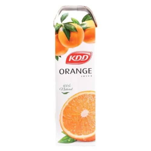 Kdd Orange Juice - Preservatives Free, No Added Colors, No Added Flavors 1 Ltr