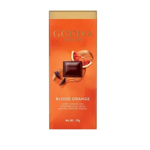 Godiva Dark Chocolate Bar With Blood Orange Pieces 90G